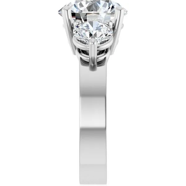 Three-Stone Engagement Ring Image 4 Clater Jewelers Louisville, KY