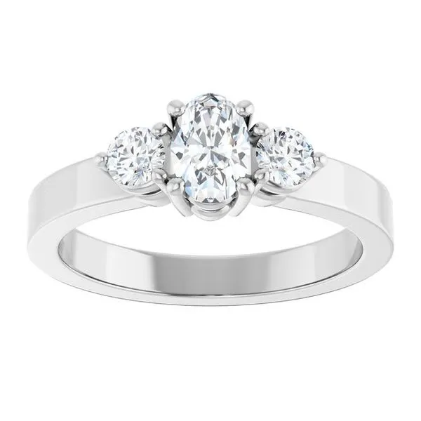 Three-Stone Engagement Ring Image 3 Northwood Jewelers Northwood, OH
