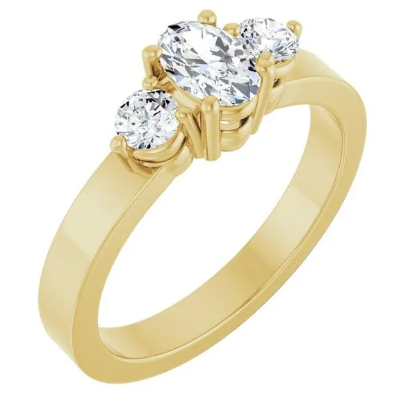 Three-Stone Engagement Ring Arezzo Jewelers Elmwood Park, IL