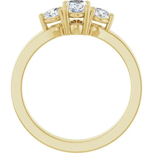 Three-Stone Engagement Ring Image 2 Northwood Jewelers Northwood, OH