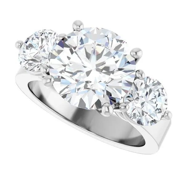 Three-Stone Engagement Ring Image 5 The Ring Austin Round Rock, TX