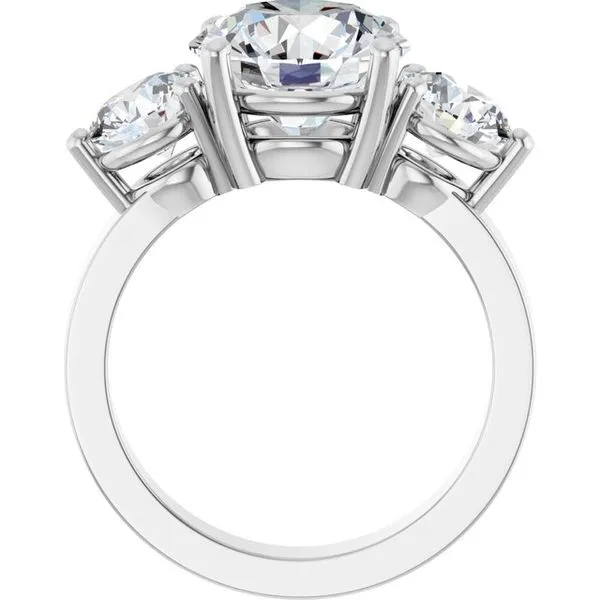 Three-Stone Engagement Ring Image 2 Arezzo Jewelers Elmwood Park, IL