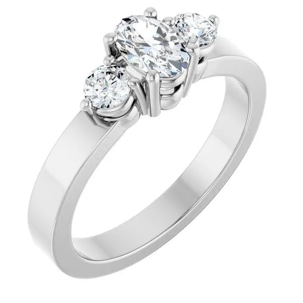 Three-Stone Engagement Ring Northwood Jewelers Northwood, OH