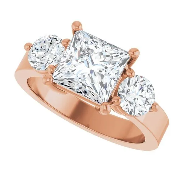 Three-Stone Engagement Ring Image 5 The Ring Austin Round Rock, TX