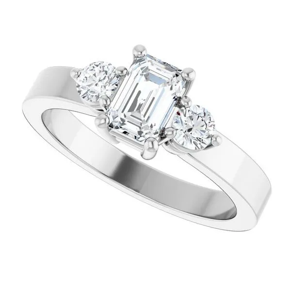 Three-Stone Engagement Ring Image 5 Northwood Jewelers Northwood, OH