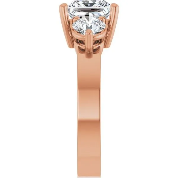 Three-Stone Engagement Ring Image 4 Jimmy Smith Jewelers Decatur, AL