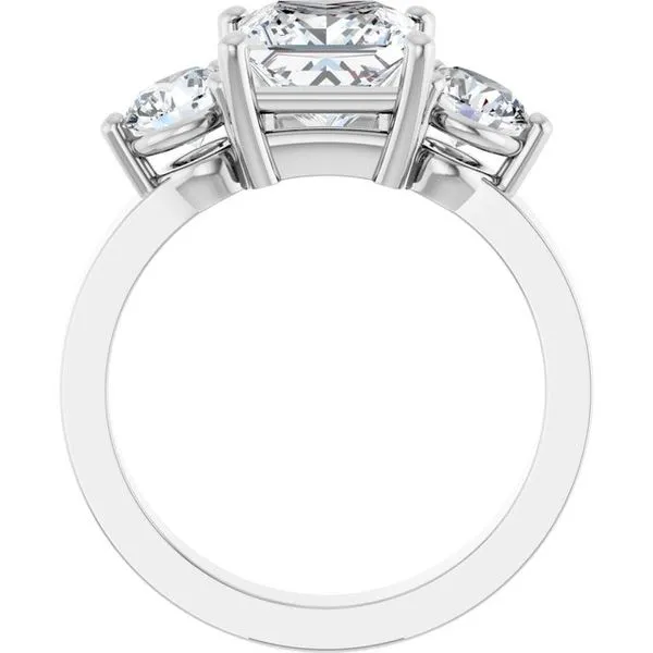 Three-Stone Engagement Ring Image 2 Austin's Fine Diamonds & Jewelry Lyndhurst, NJ