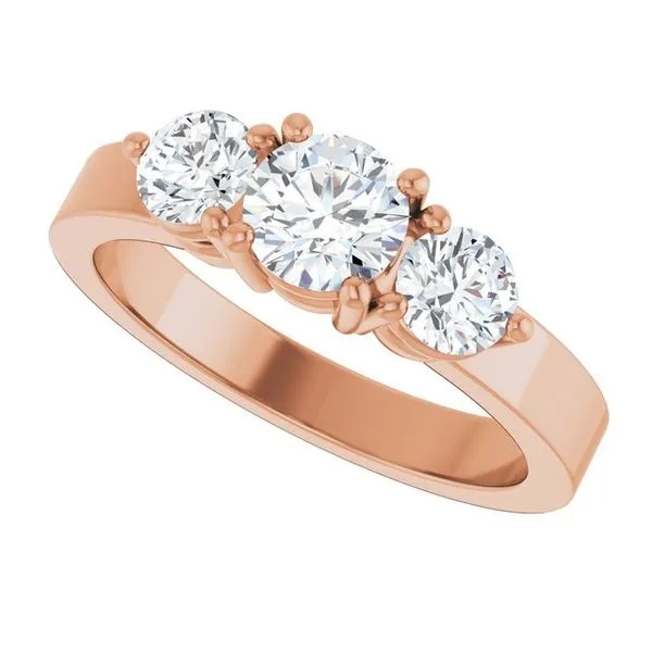 Three-Stone Engagement Ring Image 5 Northwood Jewelers Northwood, OH