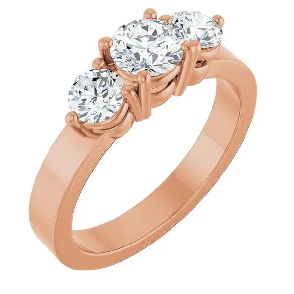Three-Stone Engagement Ring Arezzo Jewelers Elmwood Park, IL