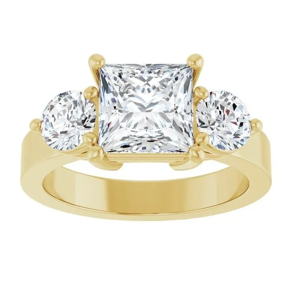 Three-Stone Engagement Ring Image 3 The Ring Austin Round Rock, TX