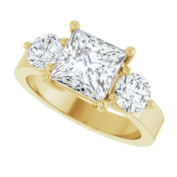 Three-Stone Engagement Ring Image 5 Austin's Fine Diamonds & Jewelry Lyndhurst, NJ