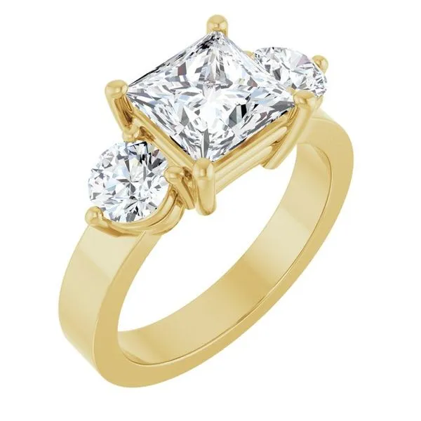 Three-Stone Engagement Ring Paul James Jewelers Angels Camp, CA