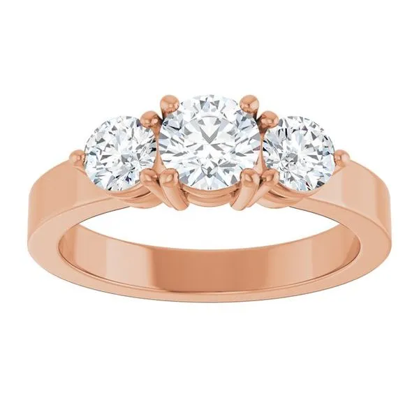 Three-Stone Engagement Ring Image 3 The Ring Austin Round Rock, TX