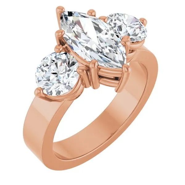 Three-Stone Engagement Ring Northwood Jewelers Northwood, OH