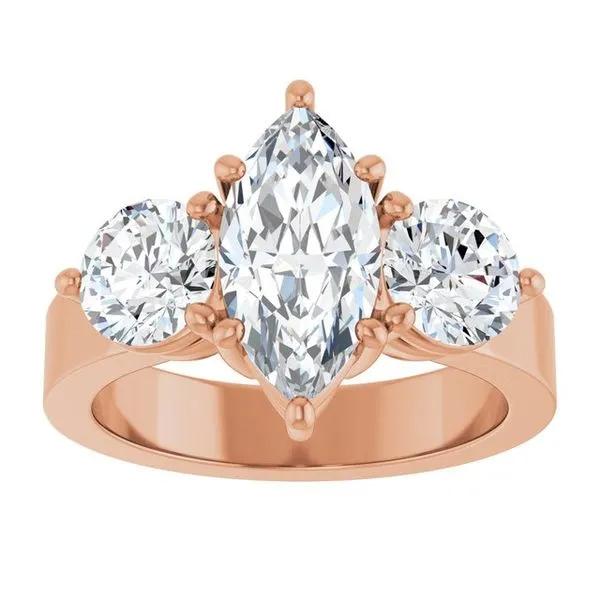 Three-Stone Engagement Ring Image 3 The Ring Austin Round Rock, TX