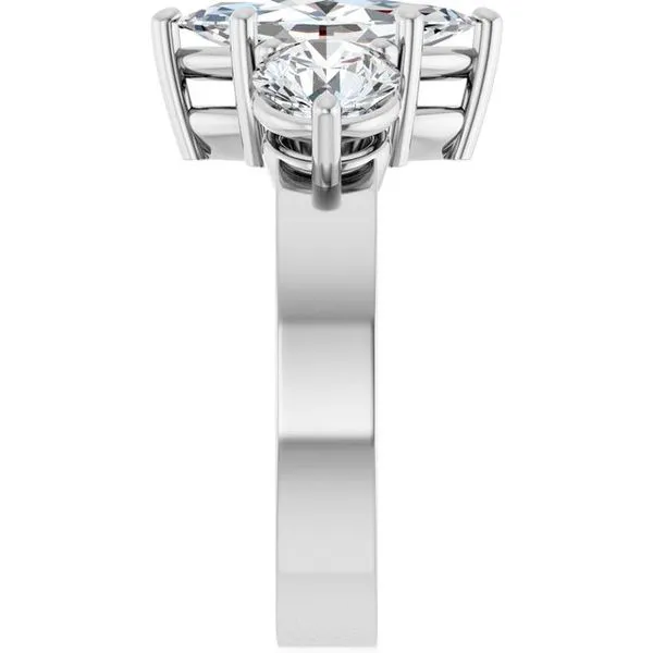 Three-Stone Engagement Ring Image 4 Clater Jewelers Louisville, KY