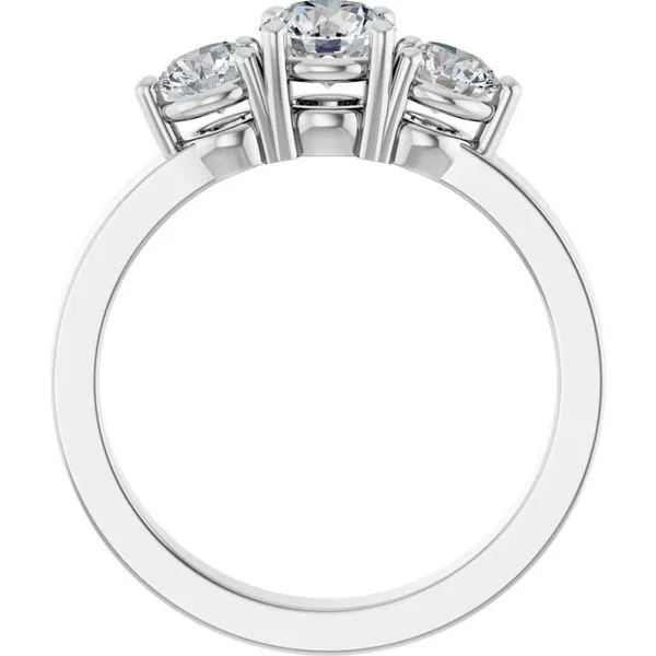 Three-Stone Engagement Ring Image 2 Raleigh Diamond Fine Jewelry Raleigh, NC
