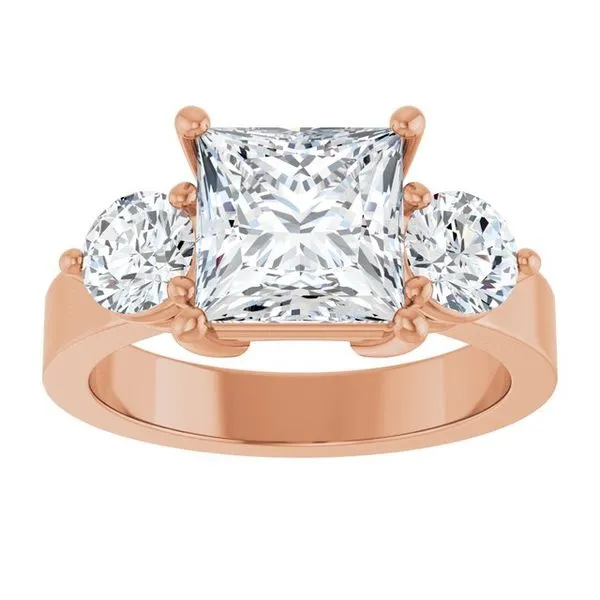 Three-Stone Engagement Ring Image 3 Clater Jewelers Louisville, KY