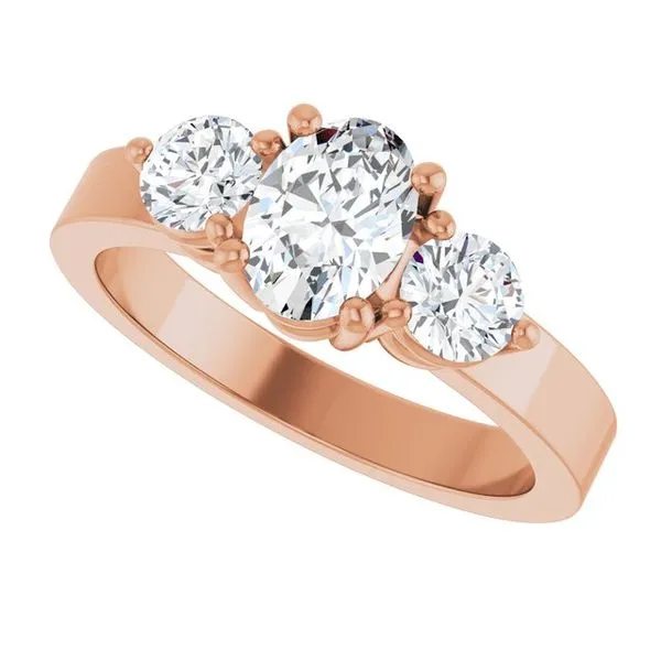 Three-Stone Engagement Ring Image 5 Northwood Jewelers Northwood, OH