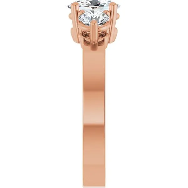 Three-Stone Engagement Ring Image 4 Northwood Jewelers Northwood, OH