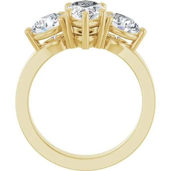 Three-Stone Engagement Ring Image 2 Clater Jewelers Louisville, KY