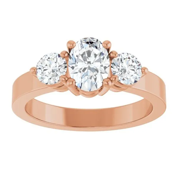 Three-Stone Engagement Ring Image 3 Arezzo Jewelers Elmwood Park, IL