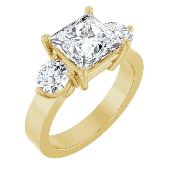 Three-Stone Engagement Ring Paul James Jewelers Angels Camp, CA