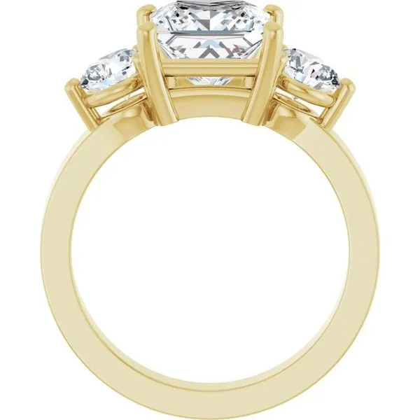 Three-Stone Engagement Ring Image 2 Northwood Jewelers Northwood, OH