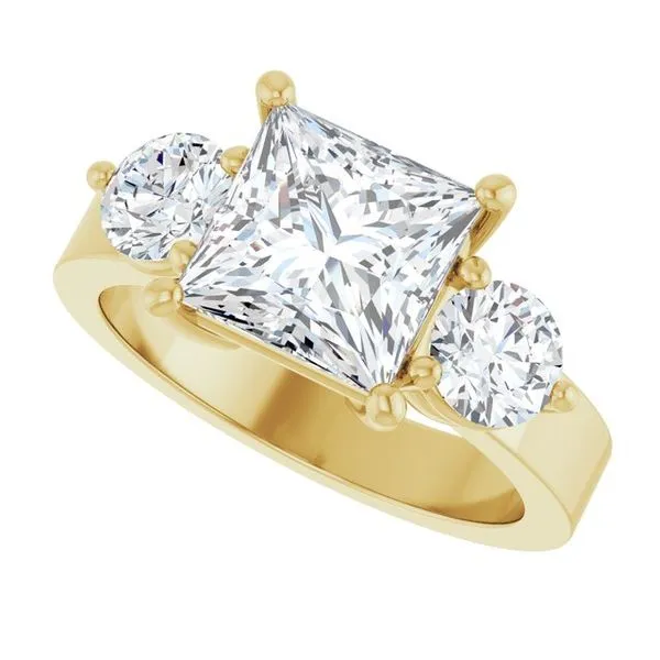 Three-Stone Engagement Ring Image 5 Northwood Jewelers Northwood, OH