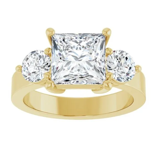 Three-Stone Engagement Ring Image 3 The Ring Austin Round Rock, TX