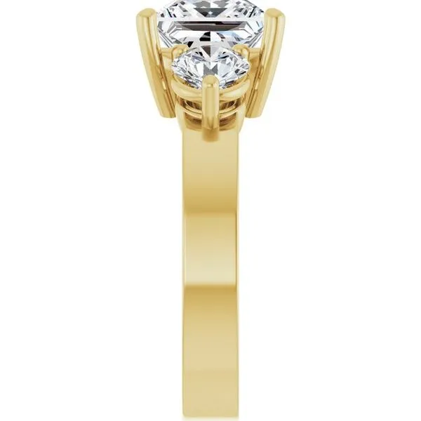 Three-Stone Engagement Ring Image 4 Arezzo Jewelers Elmwood Park, IL