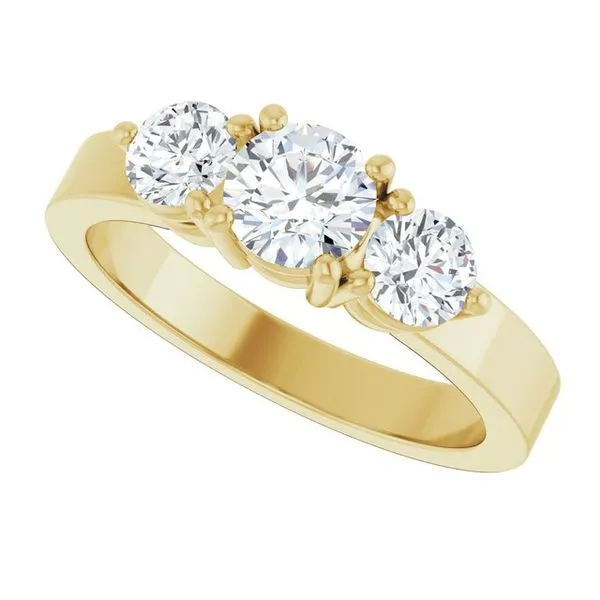 Three-Stone Engagement Ring Image 5 The Ring Austin Round Rock, TX