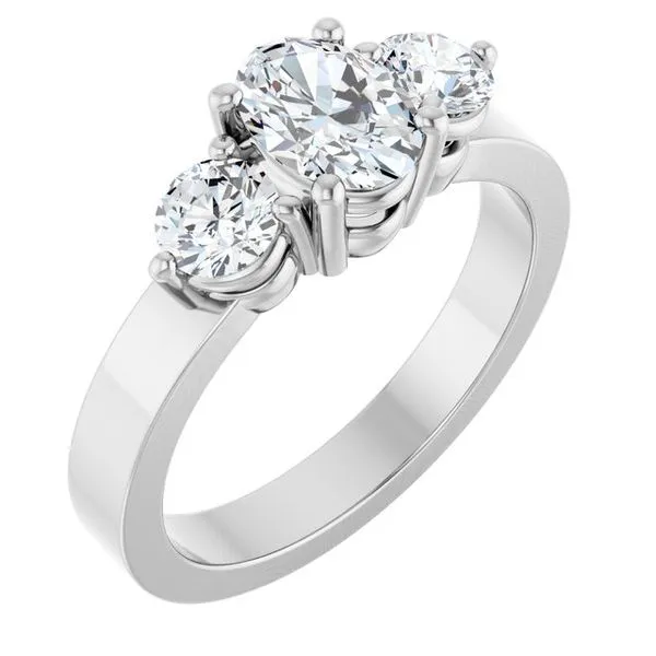 Three-Stone Engagement Ring Northwood Jewelers Northwood, OH