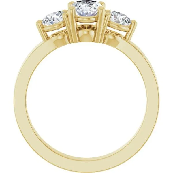Three-Stone Engagement Ring Image 2 Clater Jewelers Louisville, KY