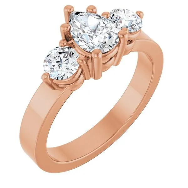 Three-Stone Engagement Ring Arezzo Jewelers Elmwood Park, IL