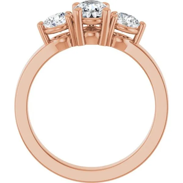 Three-Stone Engagement Ring Image 2 Northwood Jewelers Northwood, OH