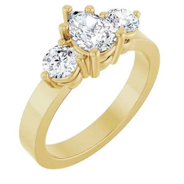 Three-Stone Engagement Ring Northwood Jewelers Northwood, OH