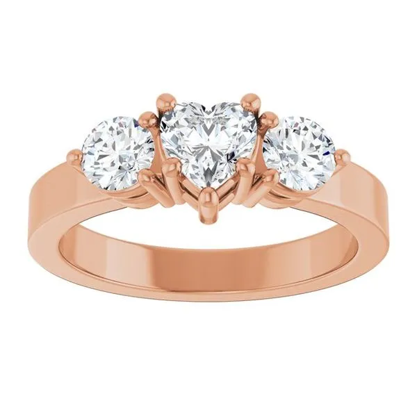 Three-Stone Engagement Ring Image 3 Northwood Jewelers Northwood, OH