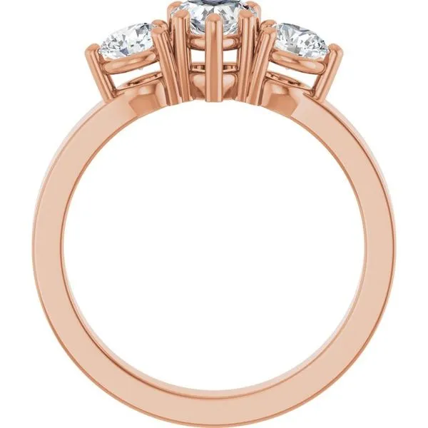 Three-Stone Engagement Ring Image 2 Jimmy Smith Jewelers Decatur, AL