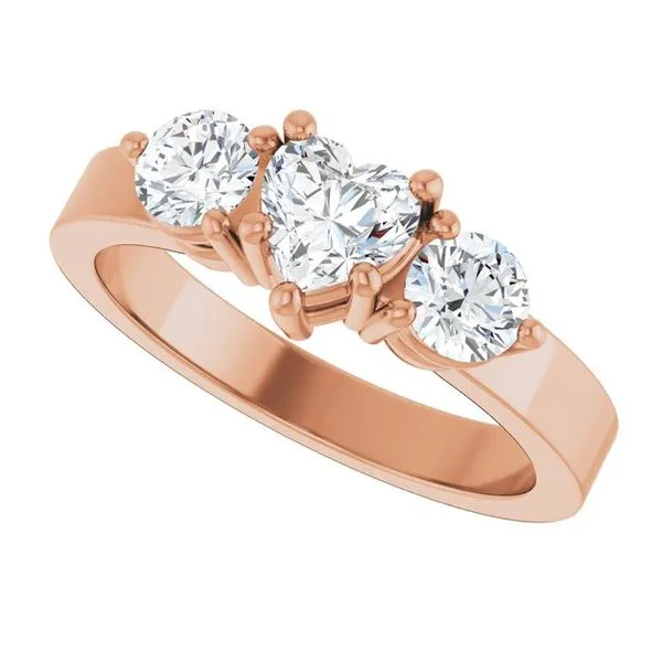 Three-Stone Engagement Ring Image 5 Northwood Jewelers Northwood, OH