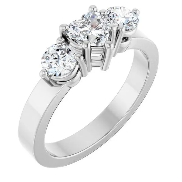 Three-Stone Engagement Ring Jimmy Smith Jewelers Decatur, AL