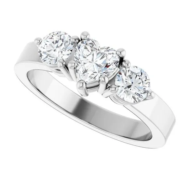 Three-Stone Engagement Ring Image 5 Northwood Jewelers Northwood, OH