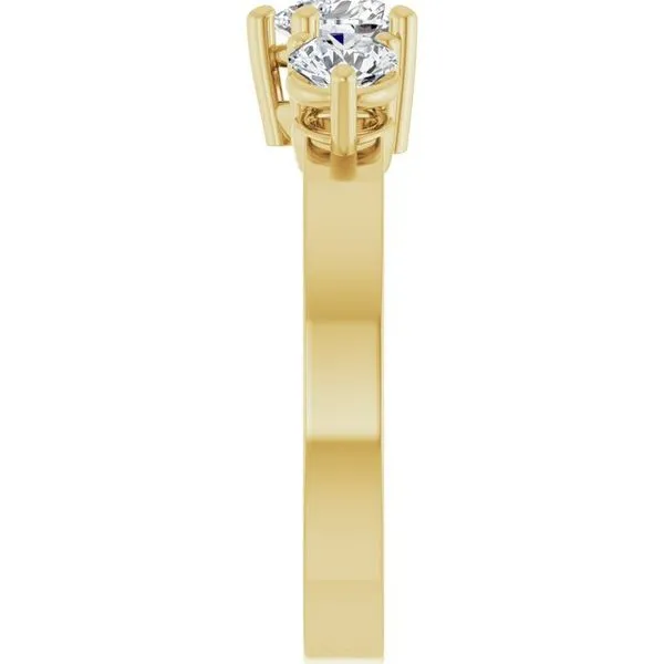 Three-Stone Engagement Ring Image 4 Witt's Jewelry Wayne, NE