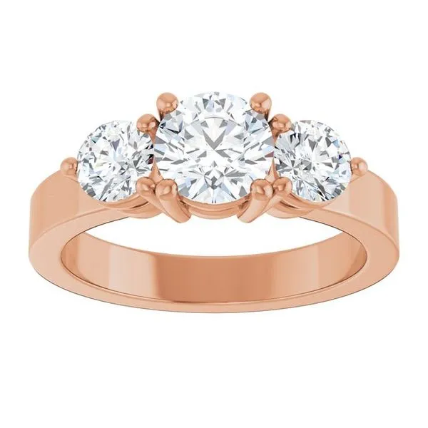 Three-Stone Engagement Ring Image 3 Arezzo Jewelers Elmwood Park, IL