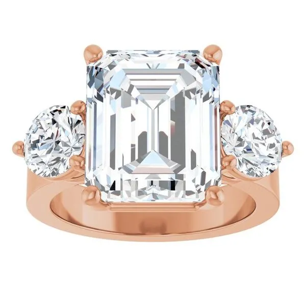 Three-Stone Engagement Ring Image 3 Northwood Jewelers Northwood, OH