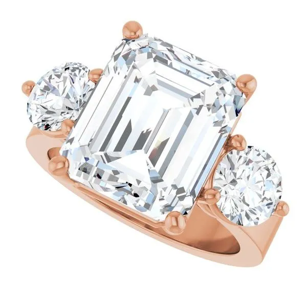 Three-Stone Engagement Ring Image 5 Collard Jewelers League City, TX