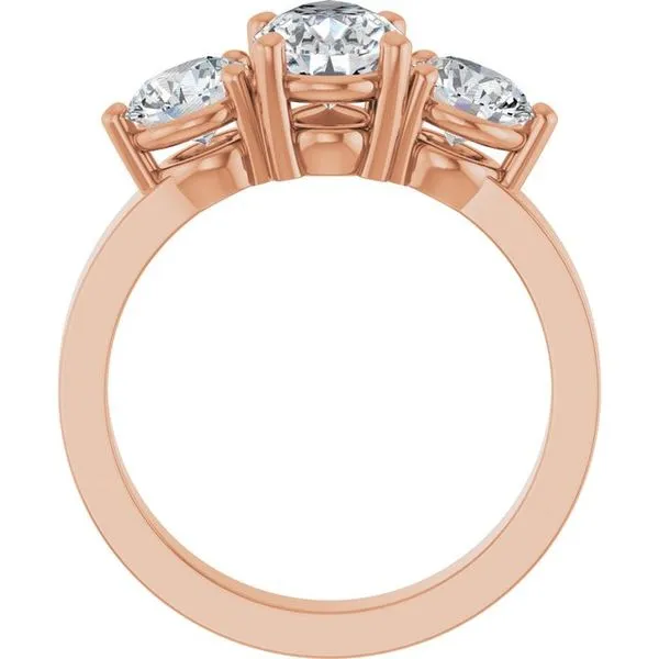 Three-Stone Engagement Ring Image 2 Arezzo Jewelers Elmwood Park, IL