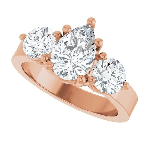 Three-Stone Engagement Ring Image 5 Shipley's Fine Jewelry Hampstead, MD