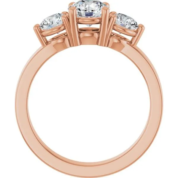 Three-Stone Engagement Ring Image 2 Arezzo Jewelers Elmwood Park, IL