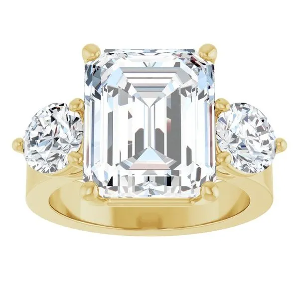 Three-Stone Engagement Ring Image 3 Raleigh Diamond Fine Jewelry Raleigh, NC